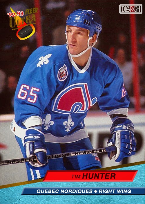 1992-93 Tim Hunter Quebec Nordiques Game Worn Jersey – Tim Hunter Letter