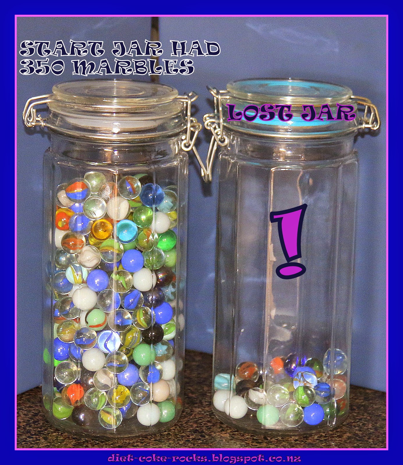 DIET COKE ROCKS HOW MANY MARBLES?