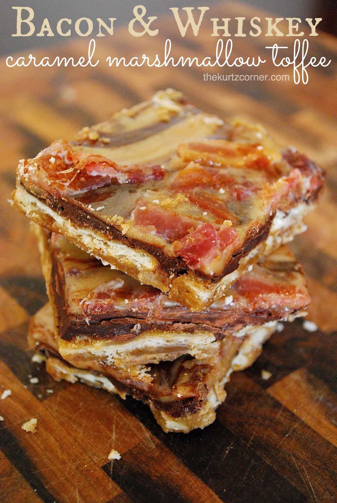 The Kurtz Corner Bacon & Whiskey Caramel Marshmallow Toffee