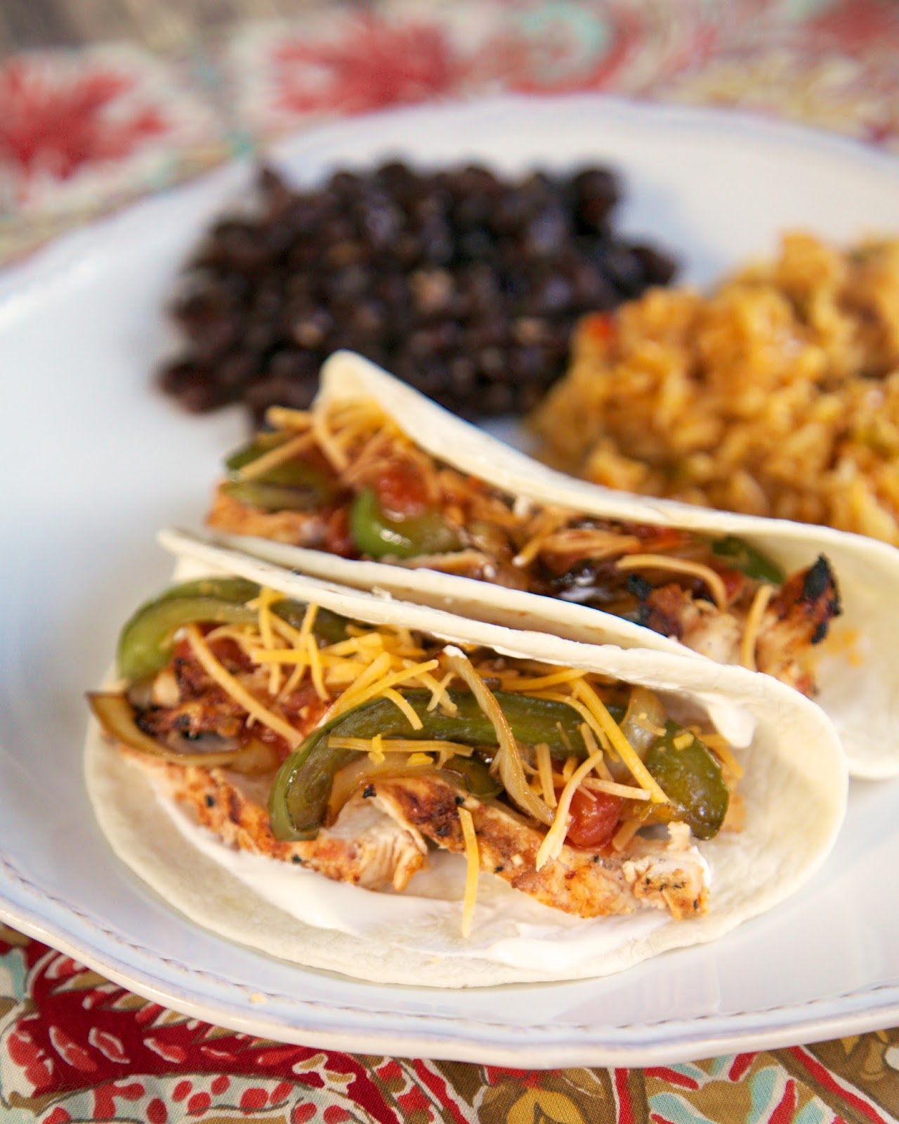 Roasted Salsa Chicken Fajitas Plain Chicken