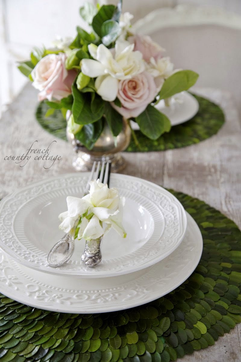 Boxwood placemats FRENCH COUNTRY COTTAGE