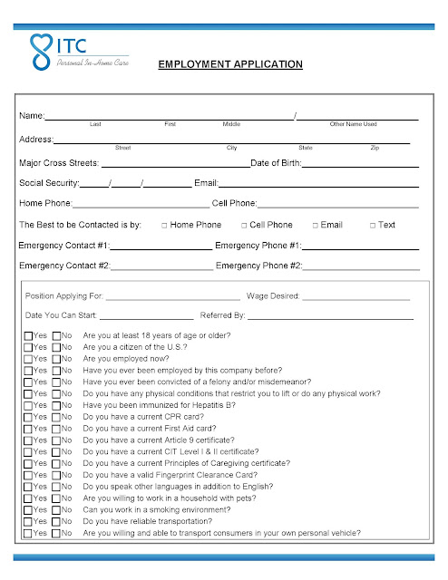 Employment Application