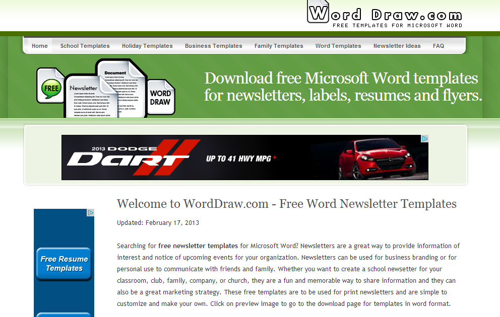 microsoft newsletter templates
