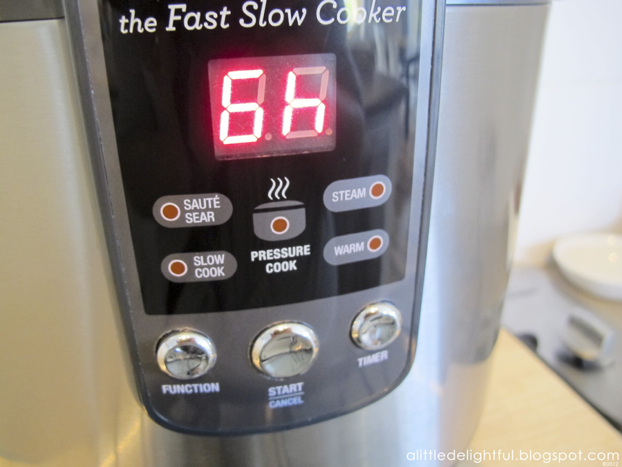 a little delightful {review + giveaway!} breville fast slow cooker
