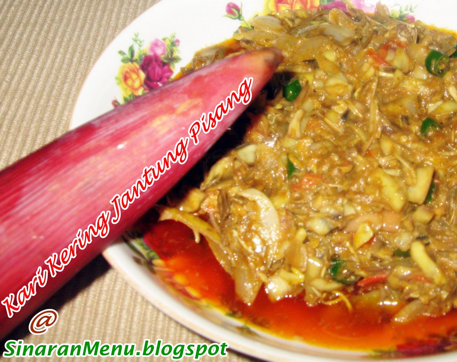 Kari kering Jantung Pisang