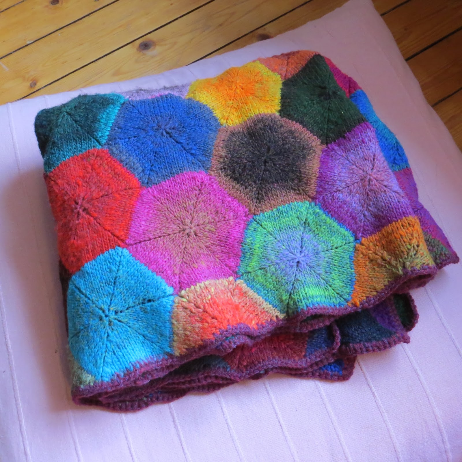 A colourful life: the hexagon blanket odyssey is finally over