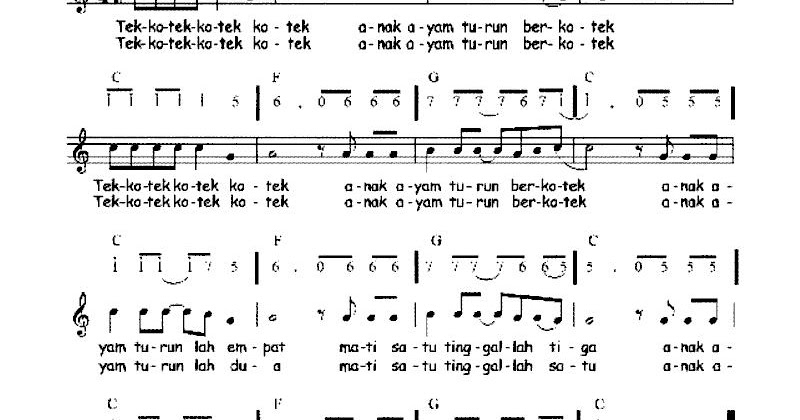 Not Angka Anak Ayam Not Angka Lagu Terbaru Not Angka Anak Ayam Not Angka Lagu Terbaru