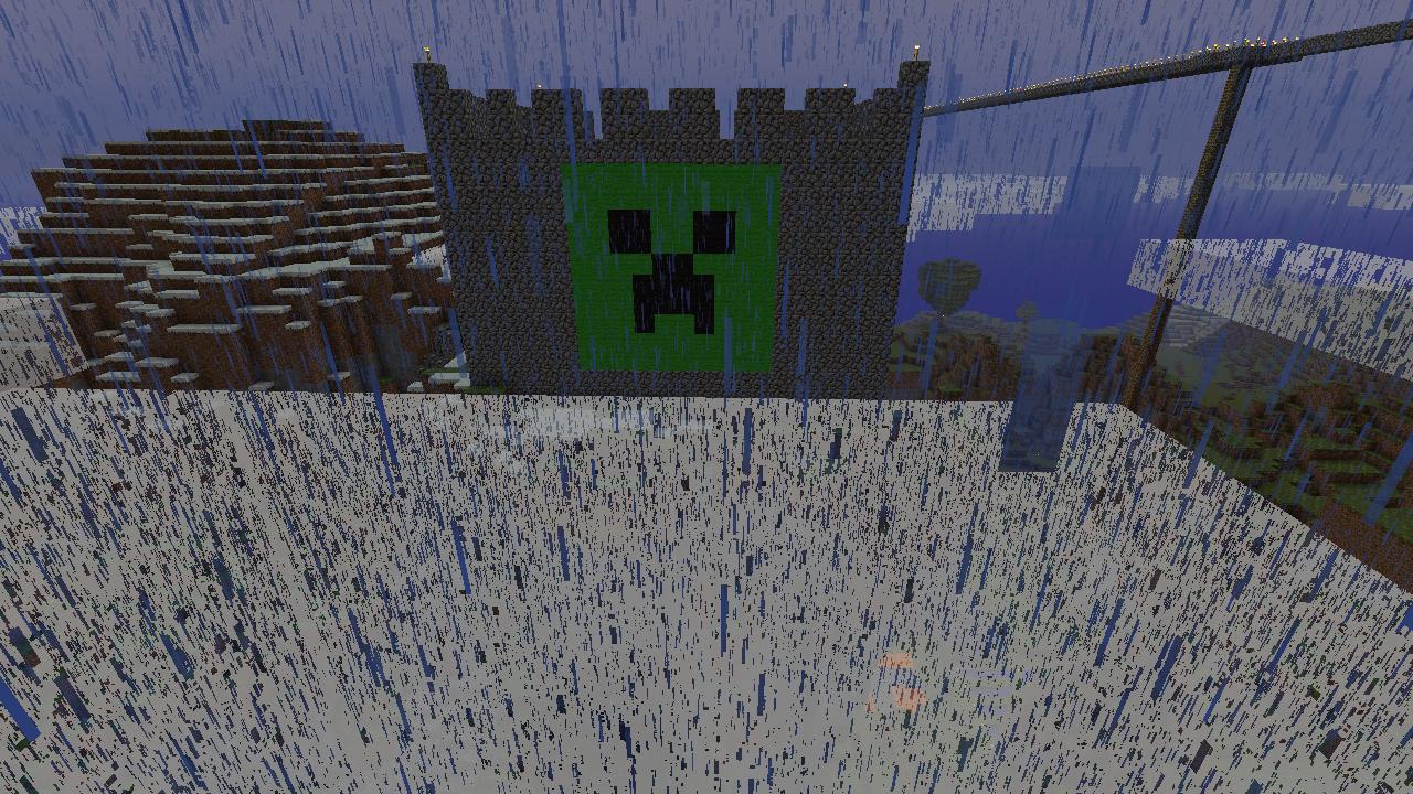 Minecraft 360 Creations Creeper Castle