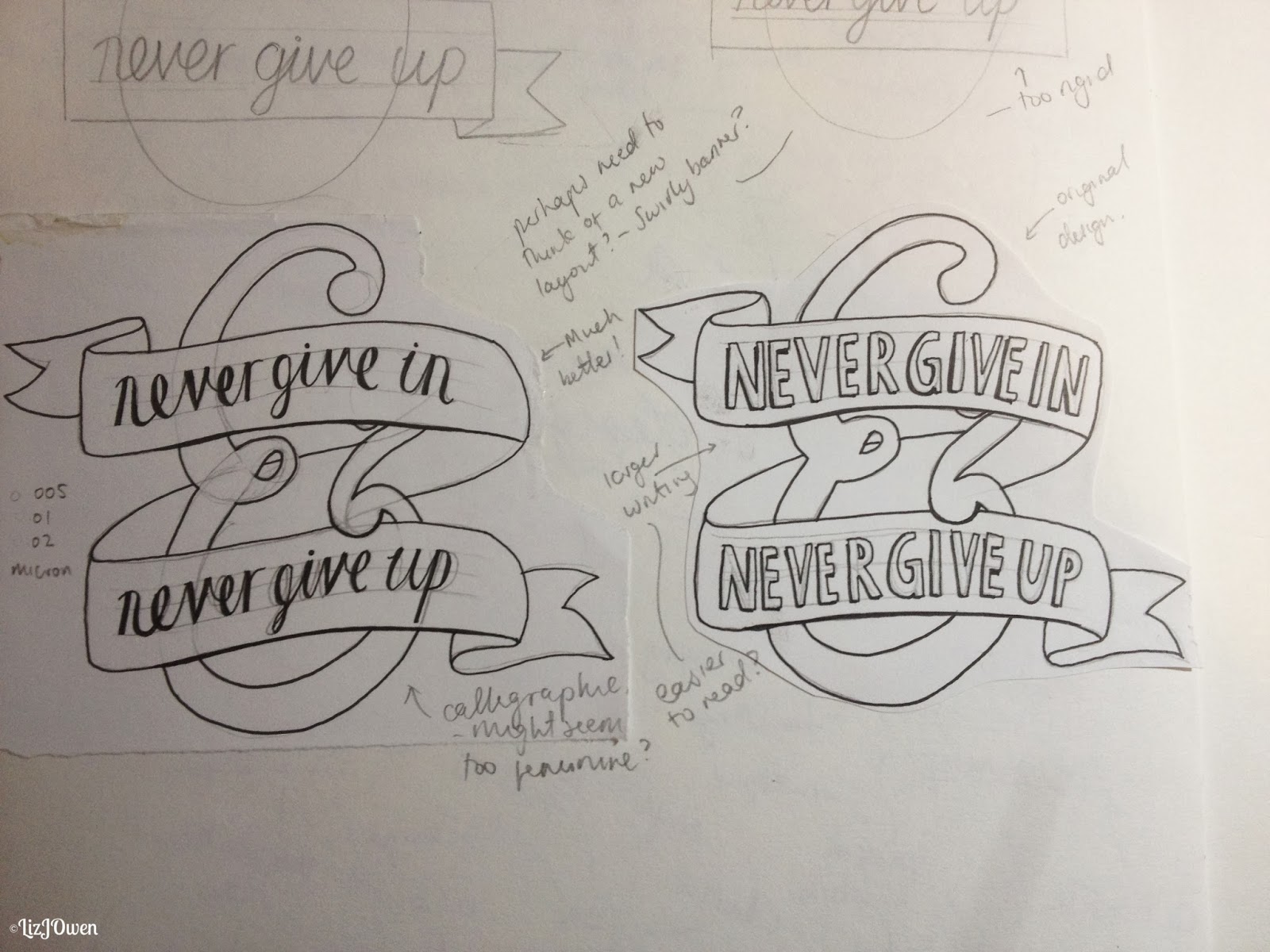 Liz Owen Graphic Design And Illustration App Words Banner Idea