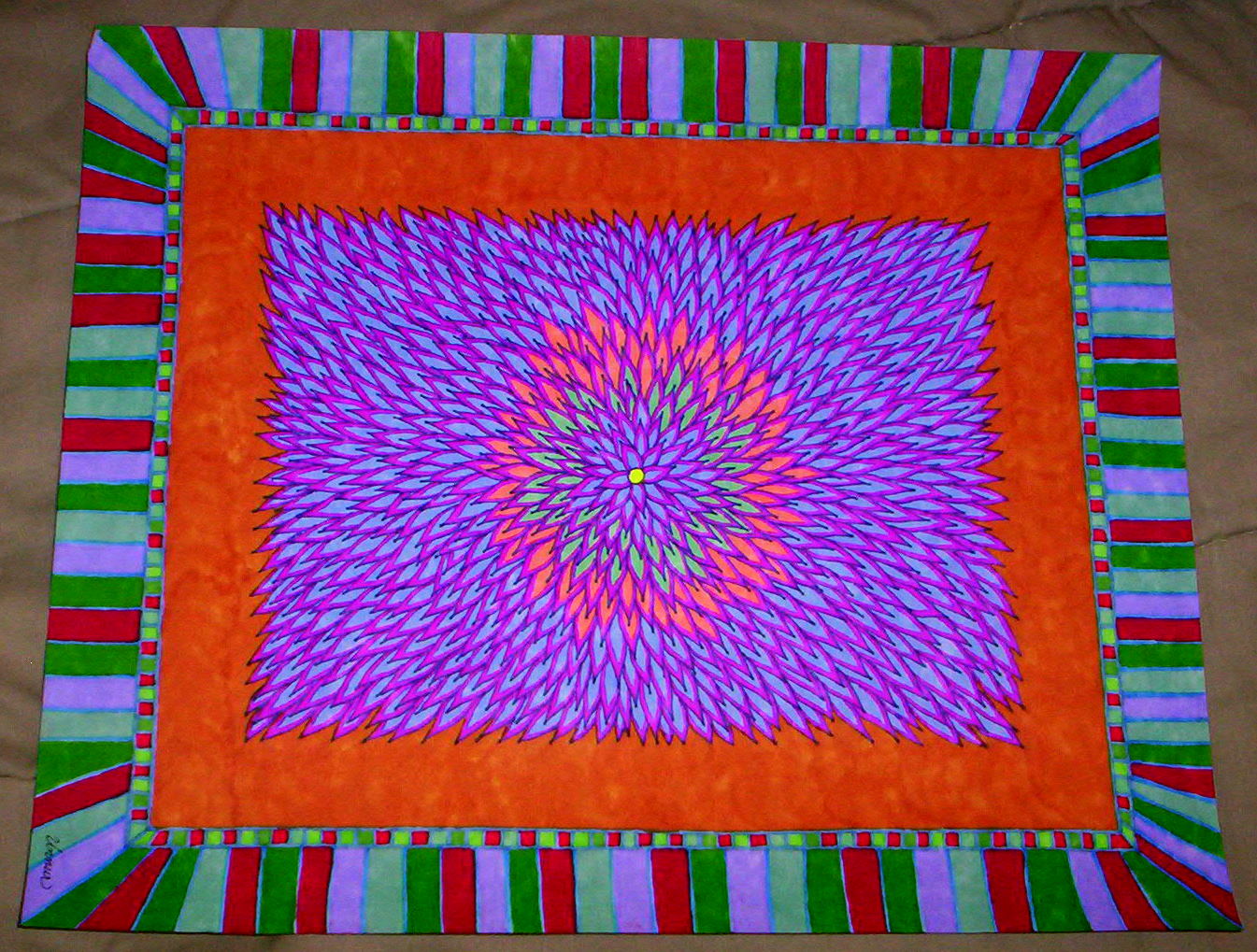 Beads for Brains and Threads for Veins markers on the brain