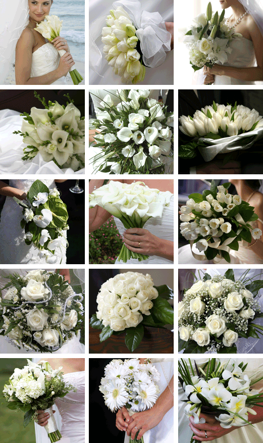 White wedding flower ideas