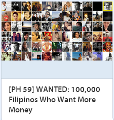 WANTED: 100,000 Filipinos who want more money
