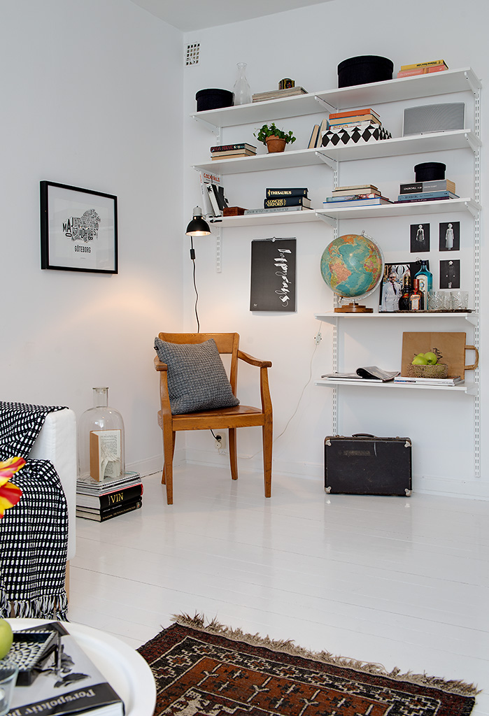 Hyllor vardagsrum ~ interiörinspiration och idéer för hemdesign