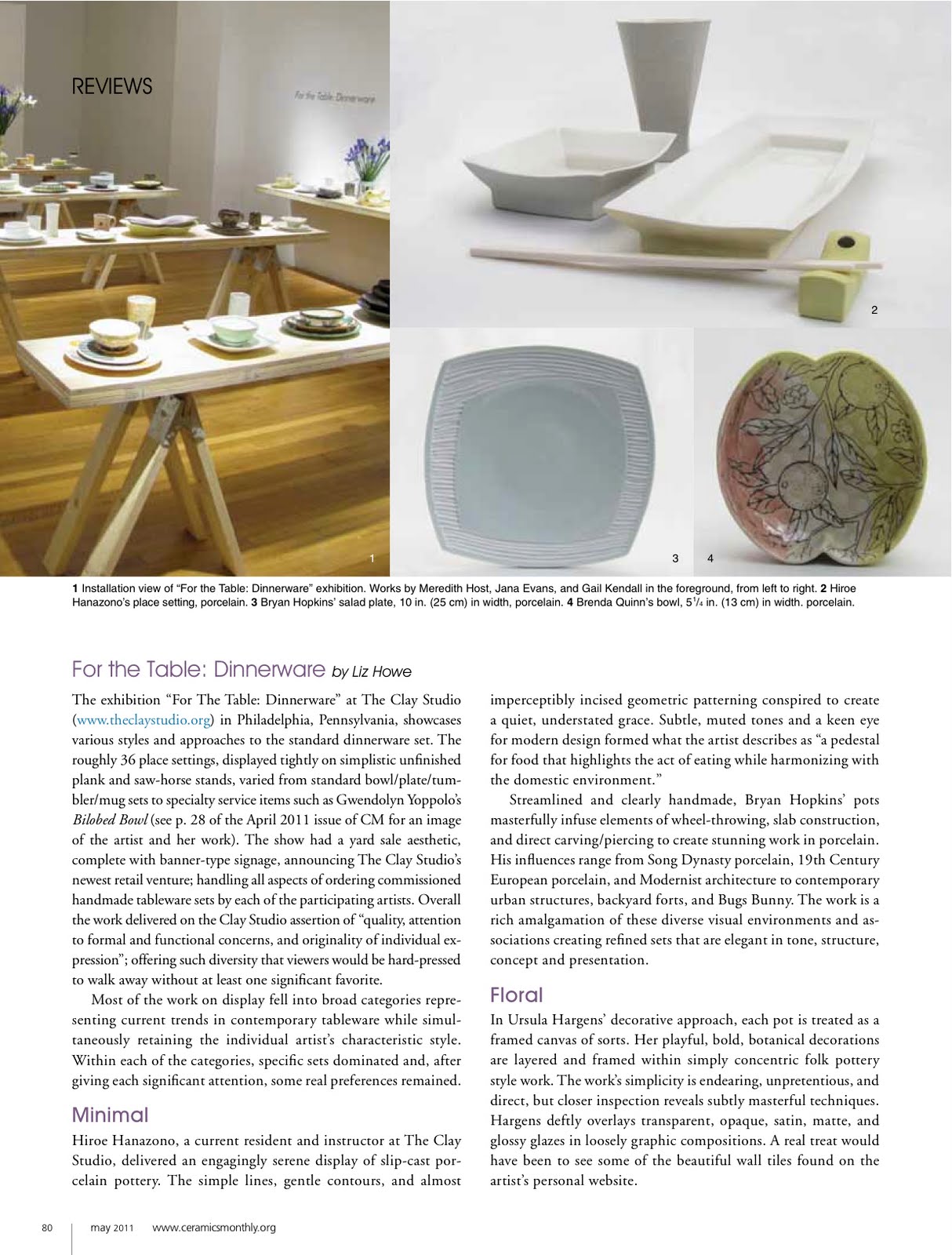 Howe Now Ceramics Monthly For the Table Review