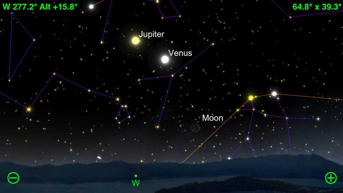 Jeff Sullivan Photography Moon, Venus Jupiter Will Line Up Tonight