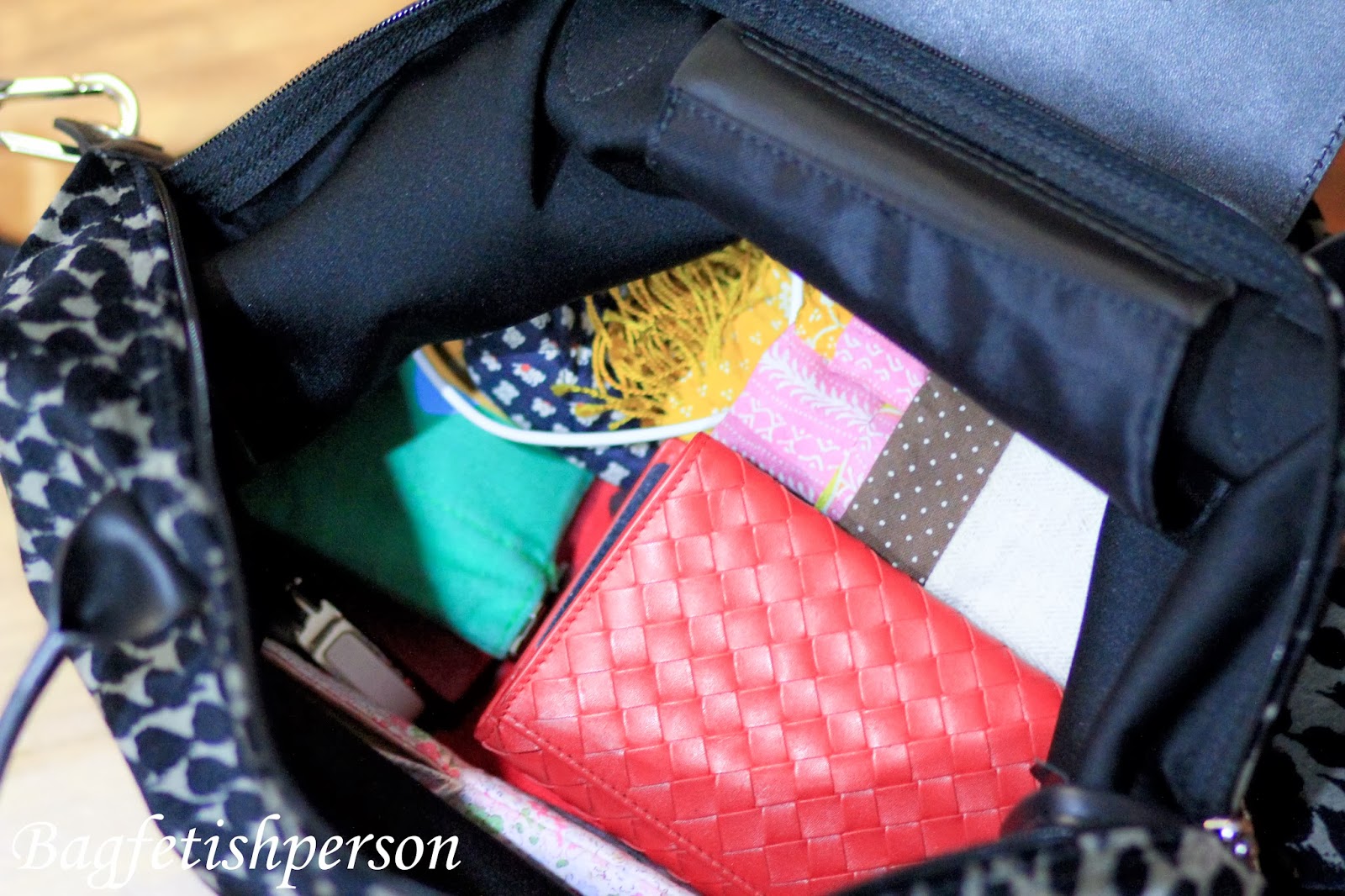 bagfetishperson: Inside my bag: Goyard St Louis PM