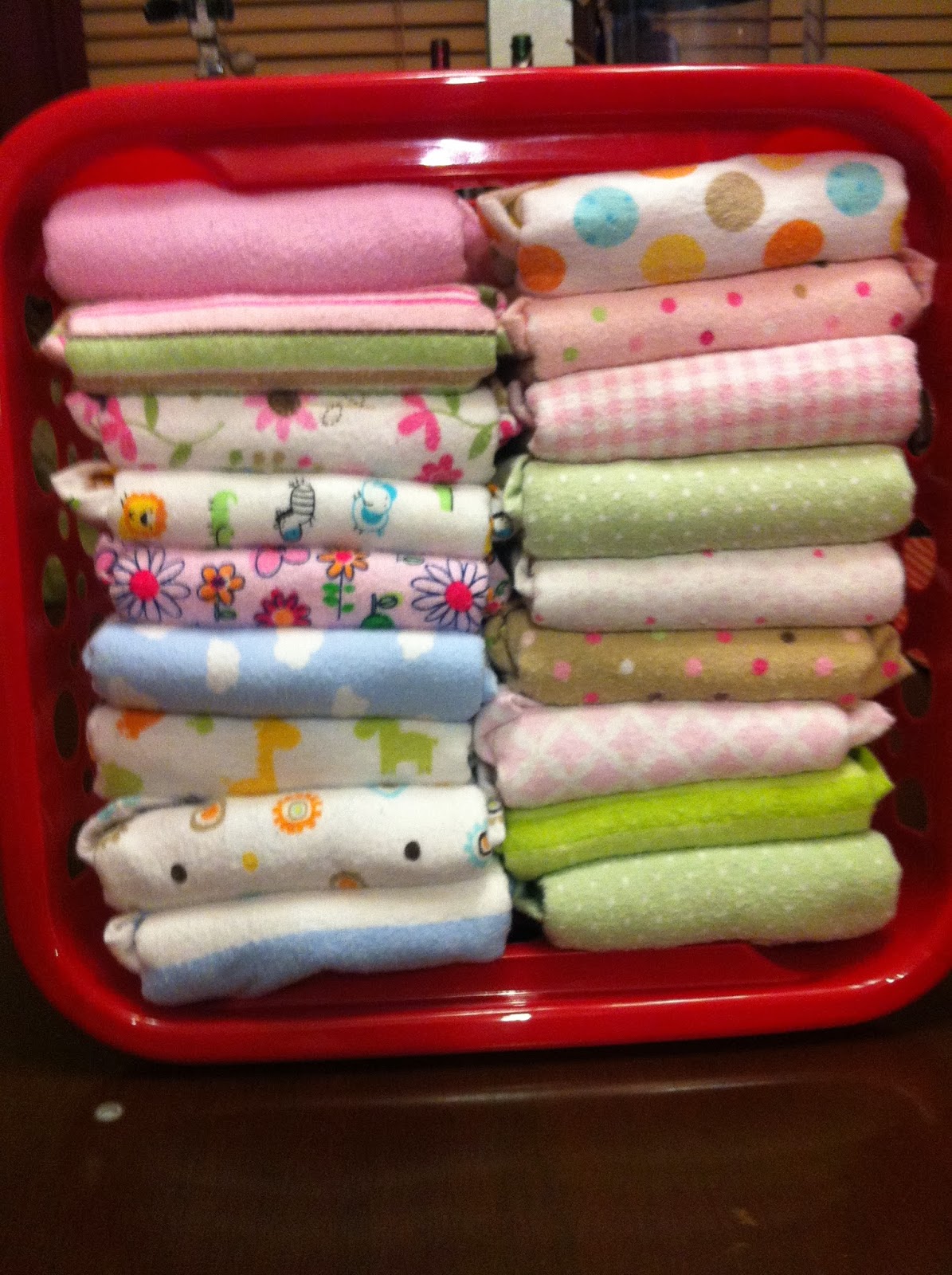 One Crunchy Square Receiving Blankets as Cloth Diapers