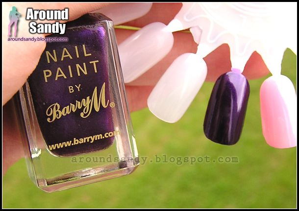 Barry M 161 Vivid purple Nail Paint swatches review donde comprar opinión