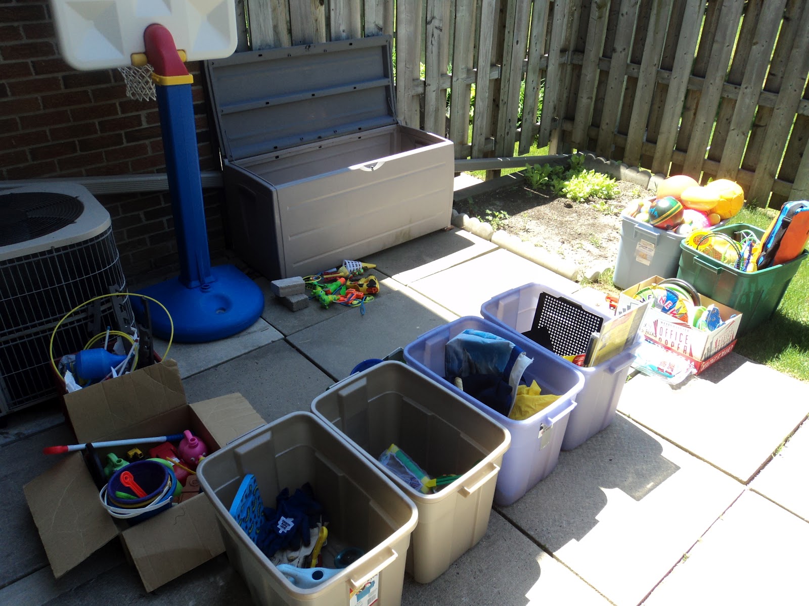 Organizing Our Backyard Deck Box From Overwhelmed to Organized
