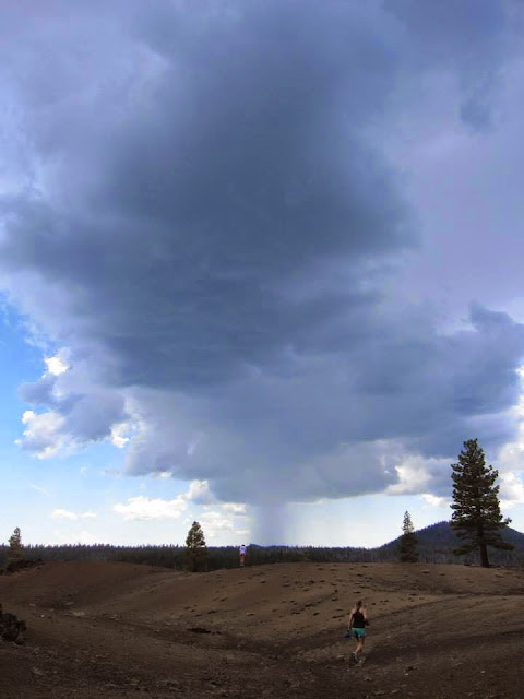 thunderstorm lassen volcanic national park