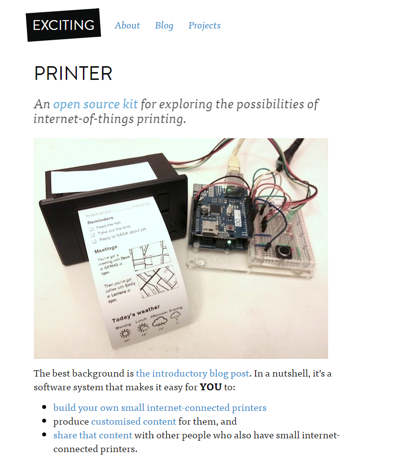 Sistema operacional para projetos de IoT Exciting Printer