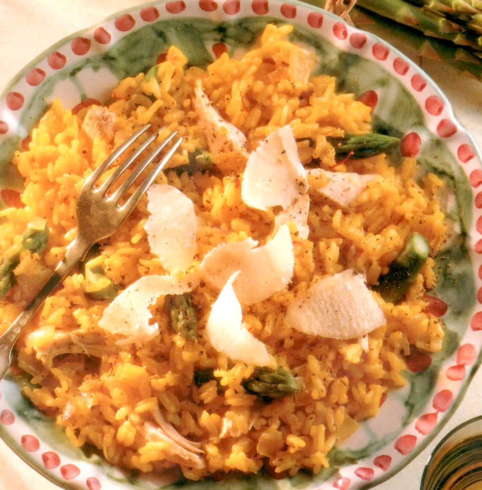 Recipes Blog Asparagus and Saffron Risotto with Chicken Recipe