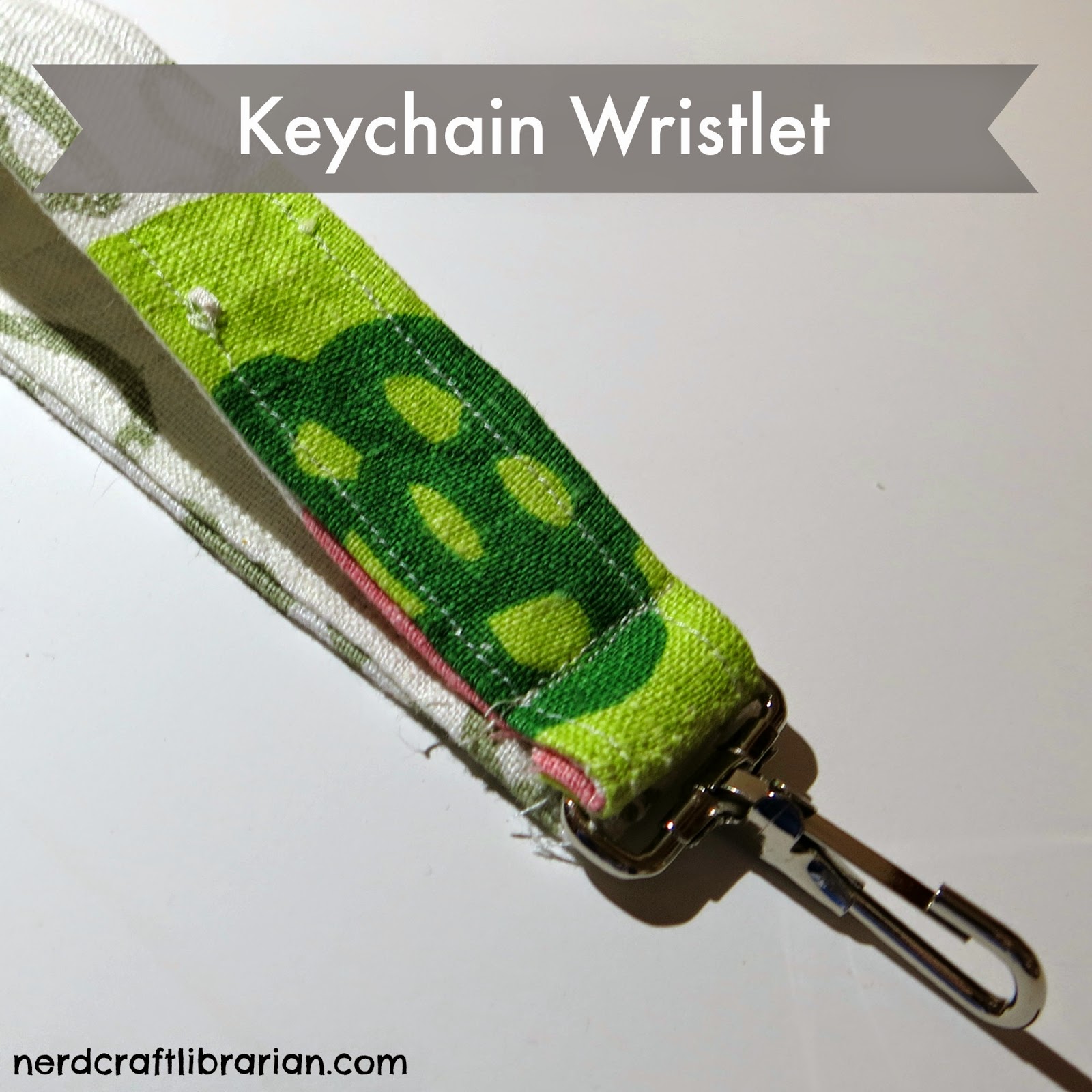 Nerd Craft Librarian Key Chain Wristlet