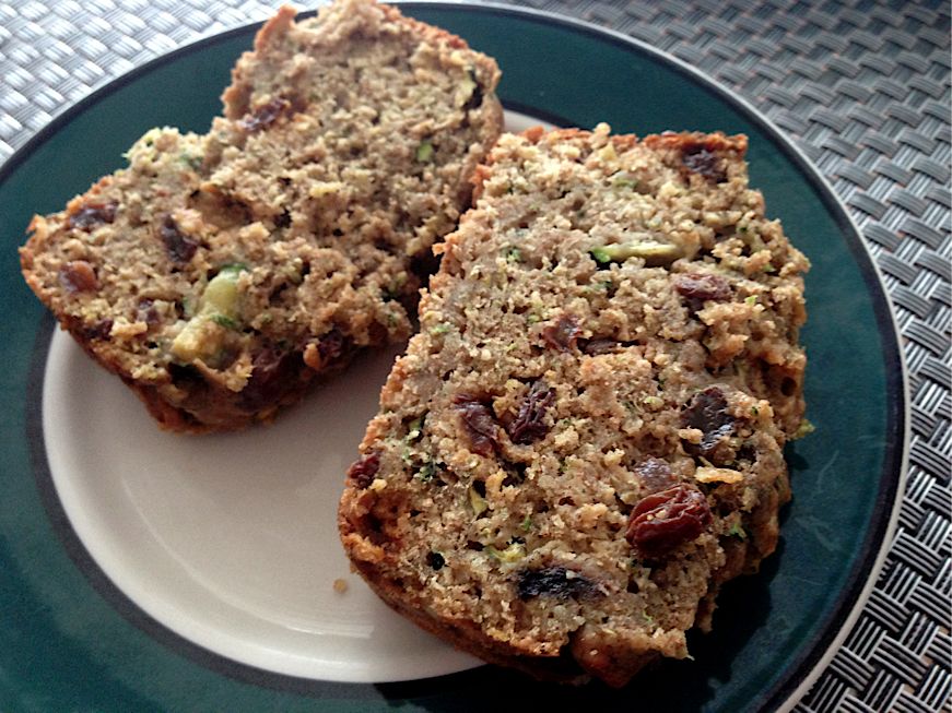 The Pursuit of Happiness Healthy Zucchini Raisin Bread