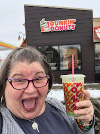 2021, Dunkin Donuts, Matcha Iced Latte, Cincinnati,OH