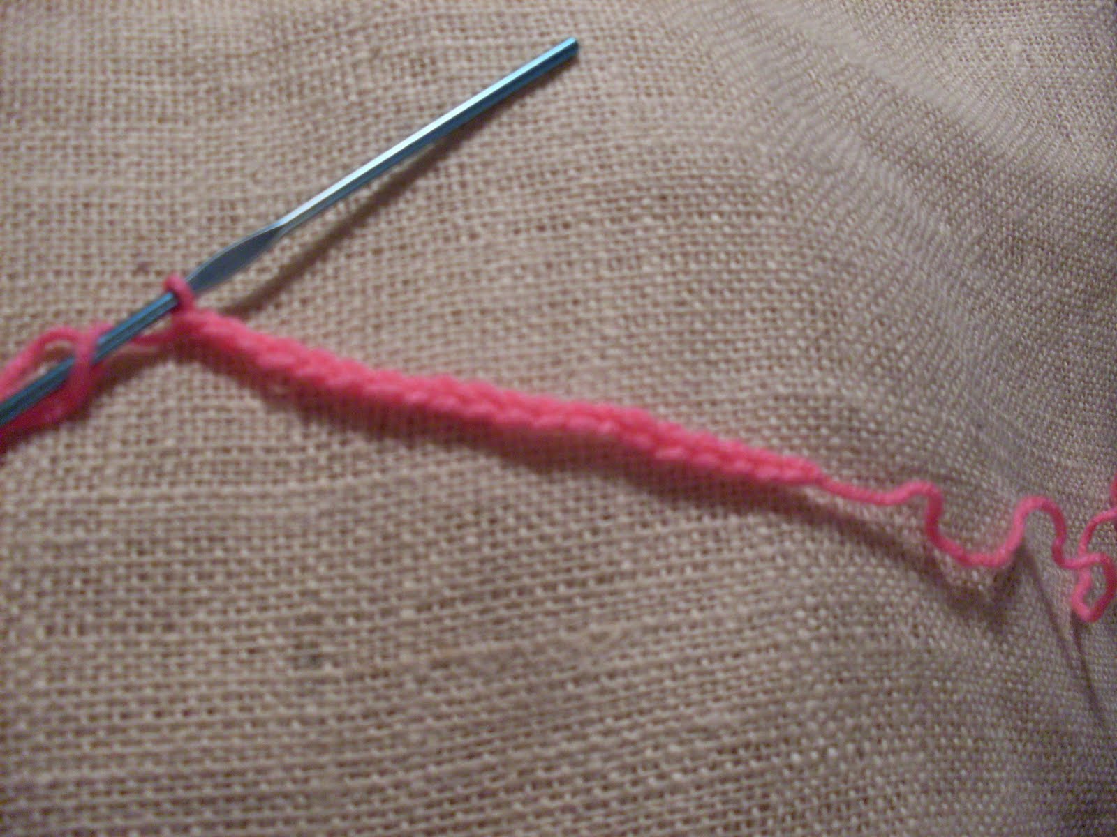 Craftybegonia: How to Crochet with Knitting Needles Tutorial---1