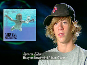 James Bourne, Nirvana, Nevermind, Baby cover, album cover, Spence Elden, The 90s, 1990s, Funny, Pictures than make you feel old, 