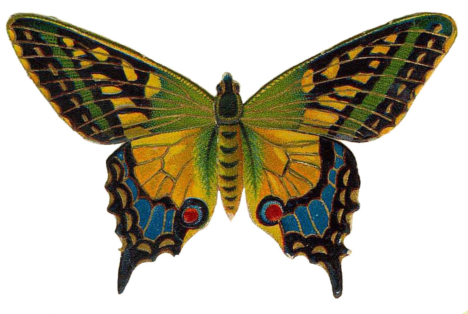 Leaping Frog Designs Victorian Scrap Butterfly Free PNG Image