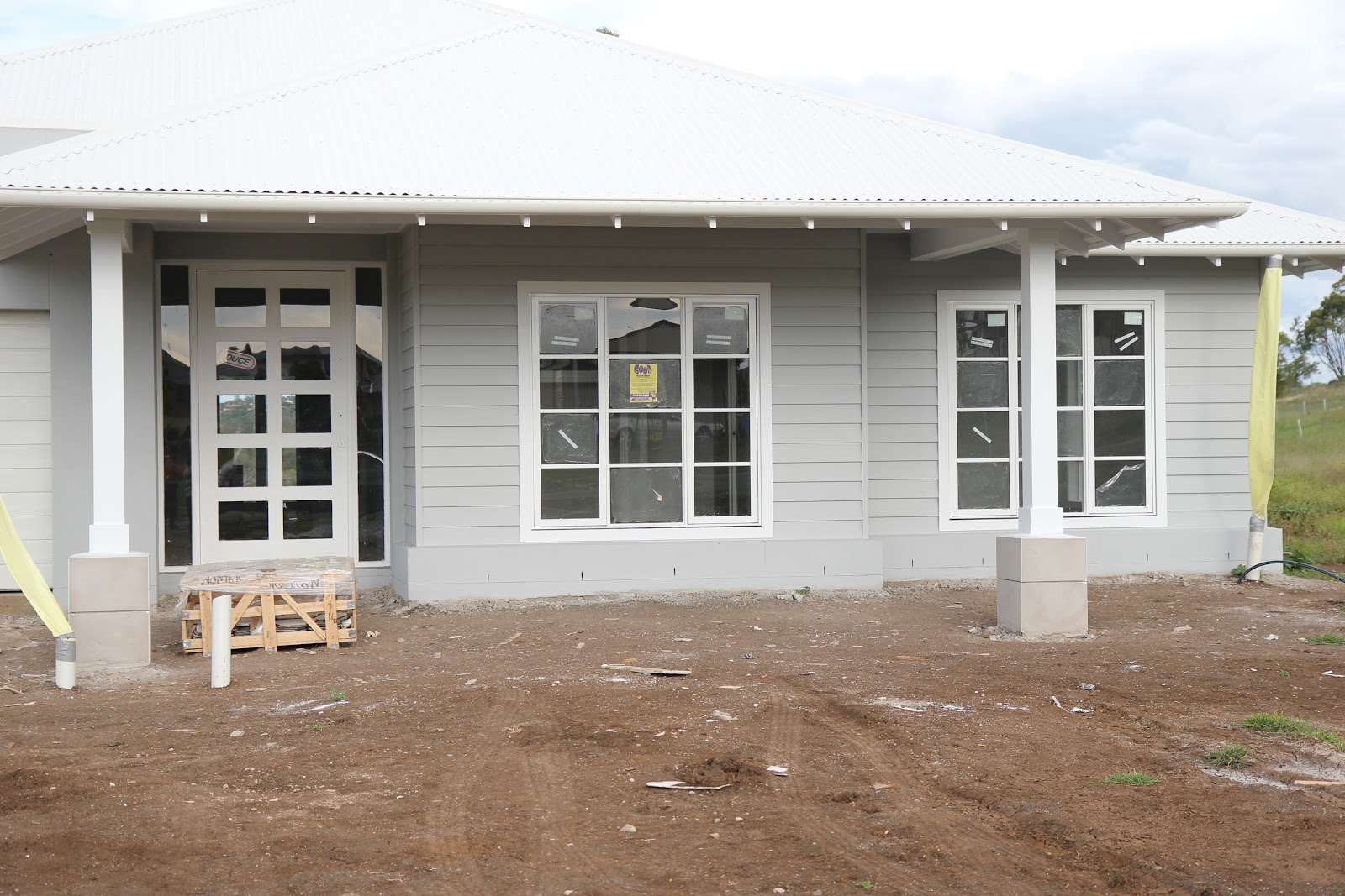 Building Our House of Grey and White Paint Pics