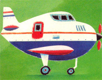 airplane from kids book