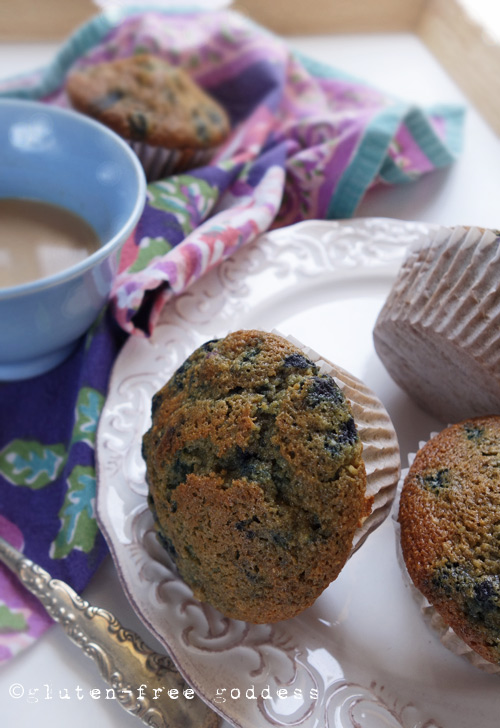 GlutenFree Goddess Recipes GlutenFree Blueberry Muffins No Xanthan Gum