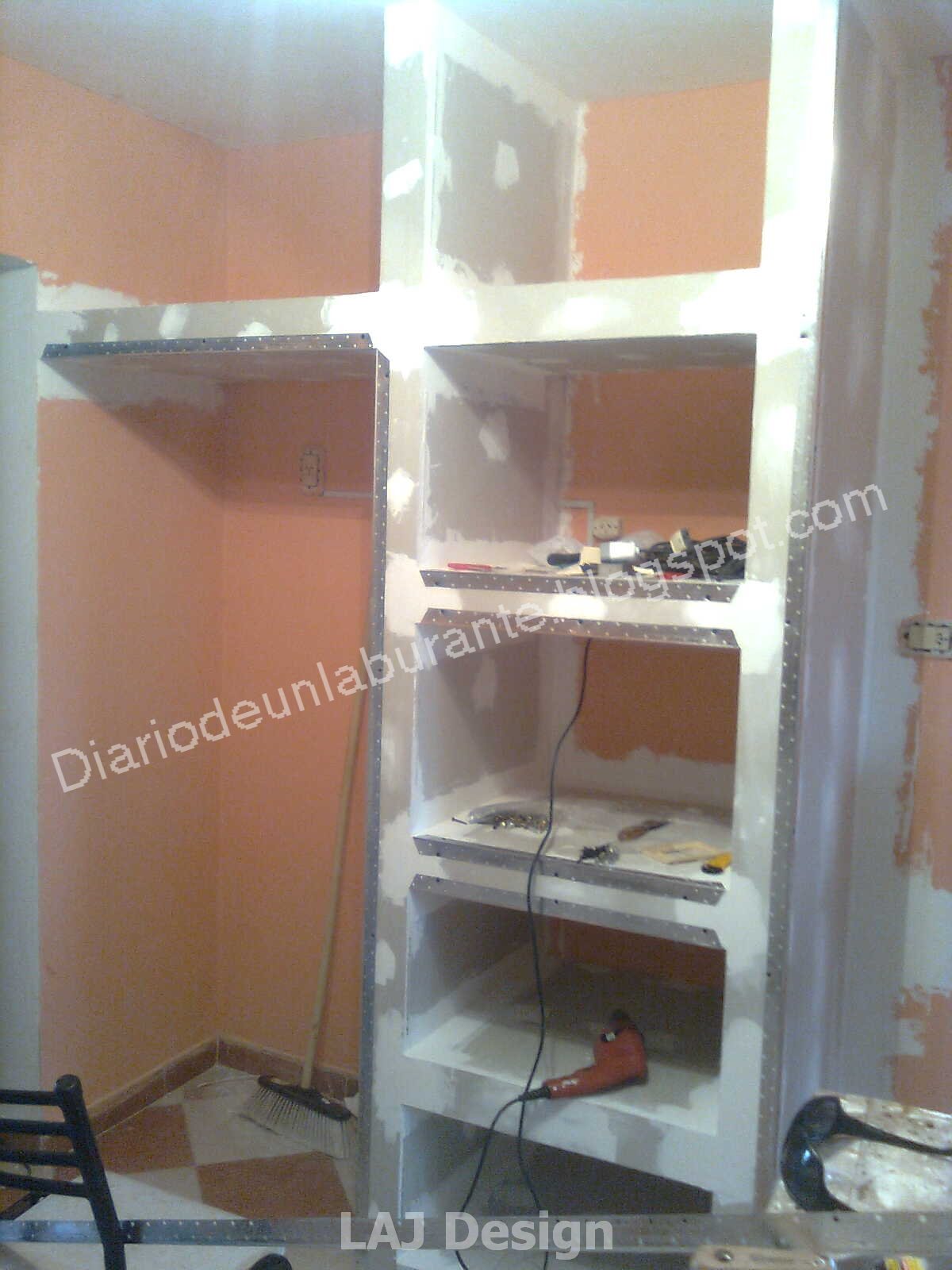 Diario de un Laburante: Mueble durlock en la cocina. Parte 1