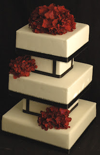 Luxurious Square Fondant Birthday Cake Luxurious Square Fondant Birthday Cake