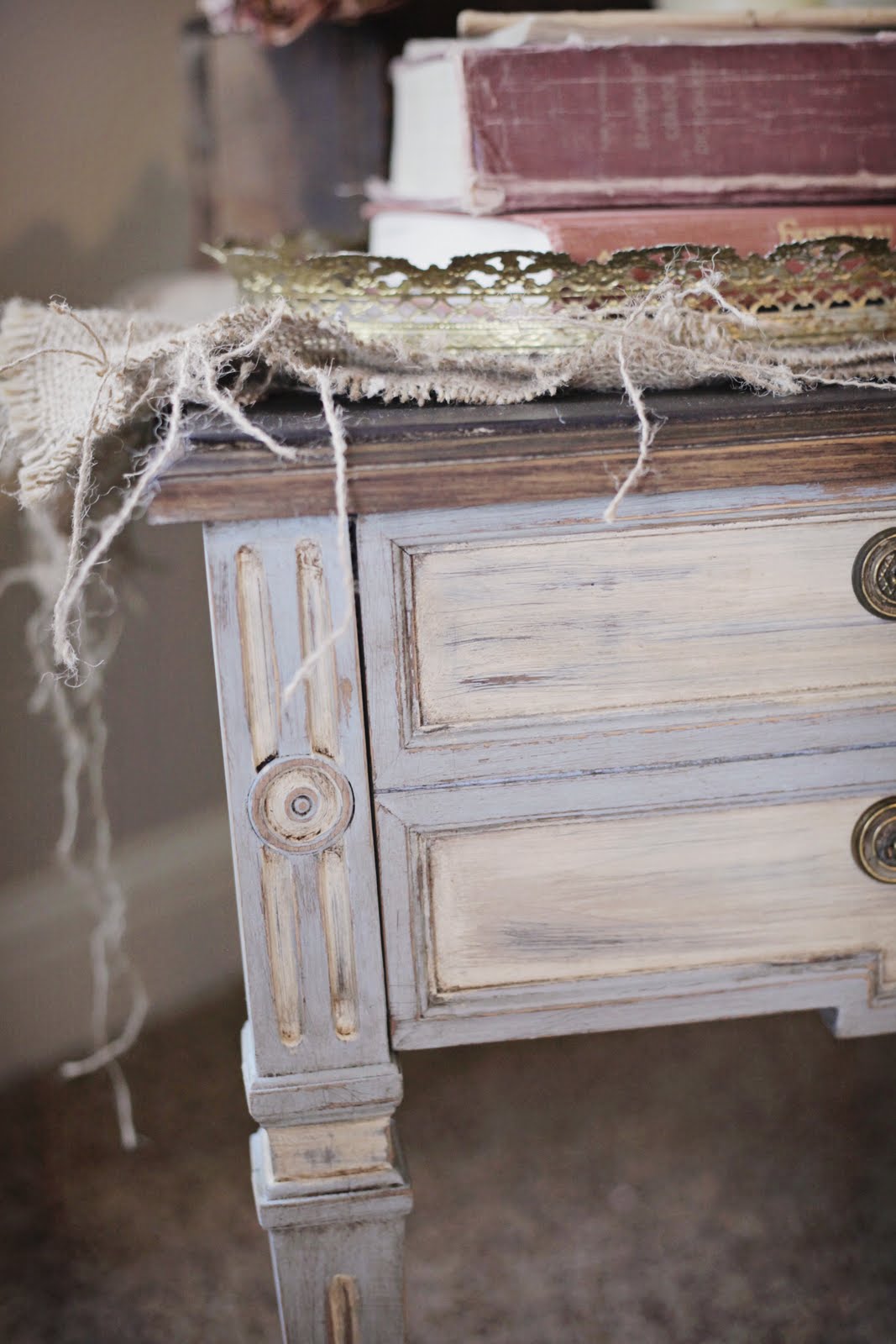 little place called home sweet home Annie Sloan chalk paint side tables