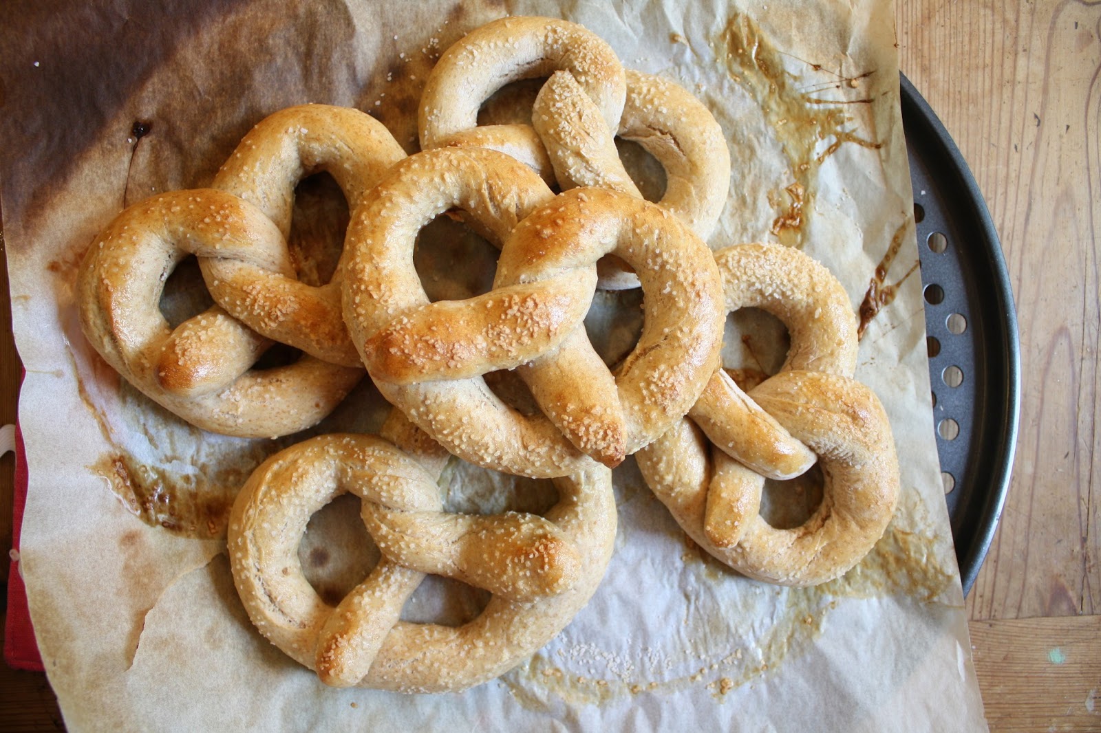 sewhungryhippie Homemade Soft jumbo pretzels
