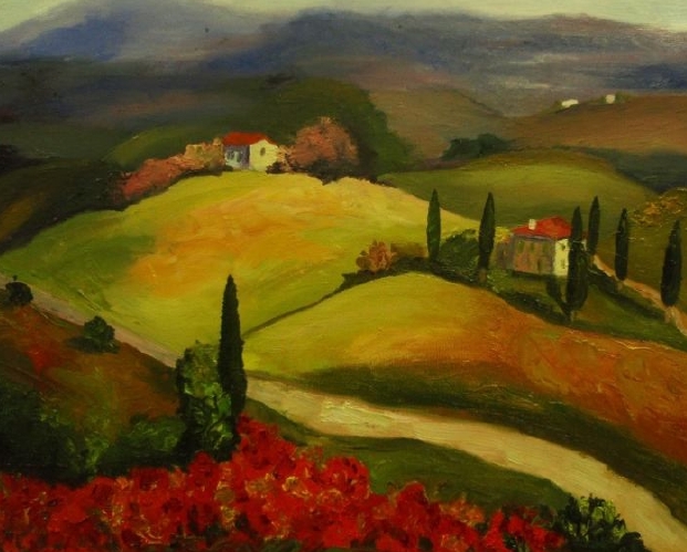 Tuscany Holidays Montaione Giovani Artisti Dalla Lettonia In Vacanza A Montaione Per Dipingere I Paesaggi Toscani