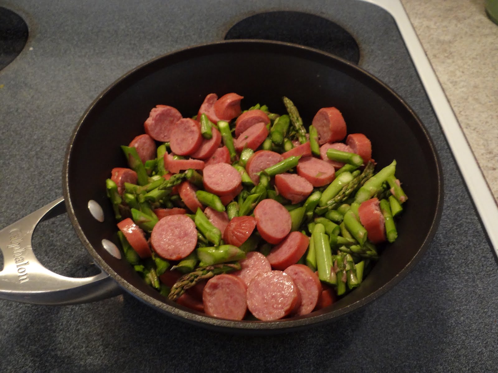 Sausage, Asparagus, and Yellow Rice Recipe! Colorful, and A Sneaky Way
