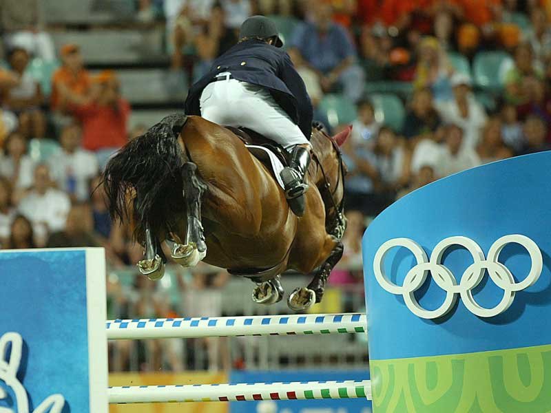 Modern Pentathlon at Olympics Show Jumping at Olympic Modern Pentathlon
