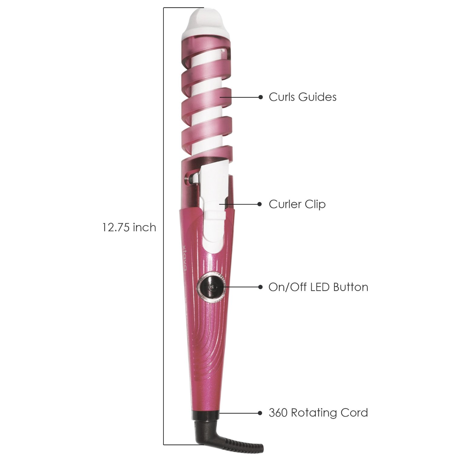 Popular Product Reviews by Amy Professional Curling Iron Spiral Hair