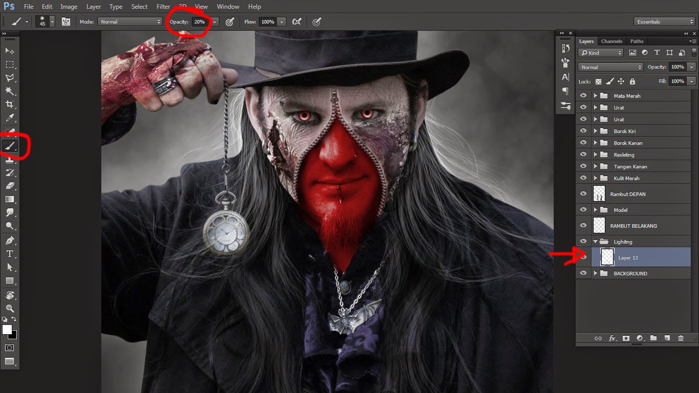 Extreme Tutorial Zombie dengan Photoshop Extreme Tutorial Zombie dengan Photoshop
