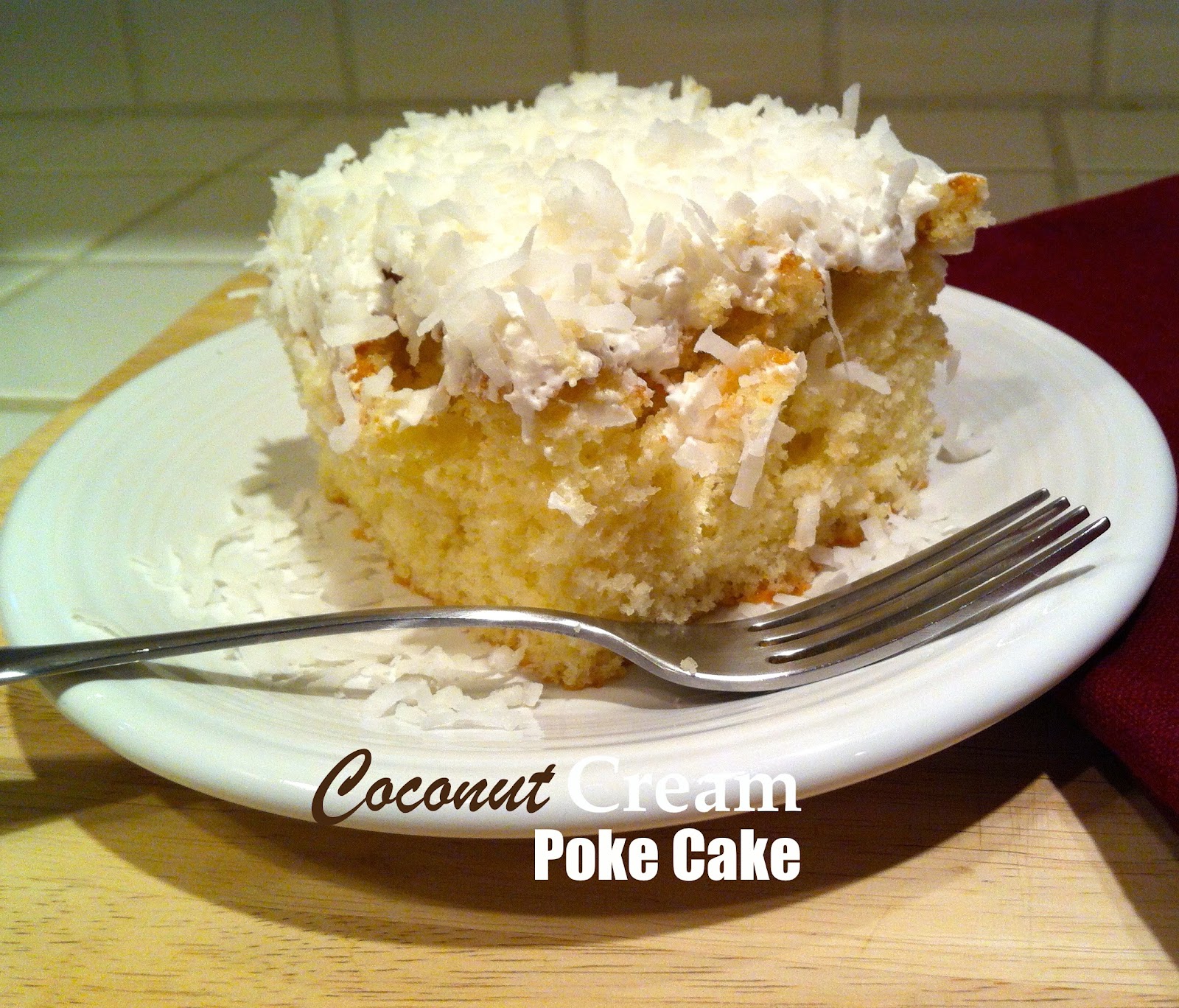 WildWSS Coconut Cream Poke Cake