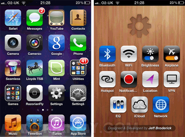 Create Settings Shortcuts for iPhone 4S Home Screen (No Jailbreak Required)
