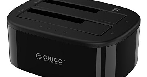 24TB Support ORICO Dual Bay Hard Drive Dock USB 3.1 Gen1 Type-C to SATA External Hard Drive Enclosure for 2.5 3.5 inch SSD HDD Docking Station with Offline Clone//Duplicator Function