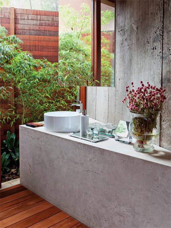 Banheiroslavabos com jardins de inverno e verticais – veja modelos Banheiroslavabos com jardins de inverno e verticais – veja modelos