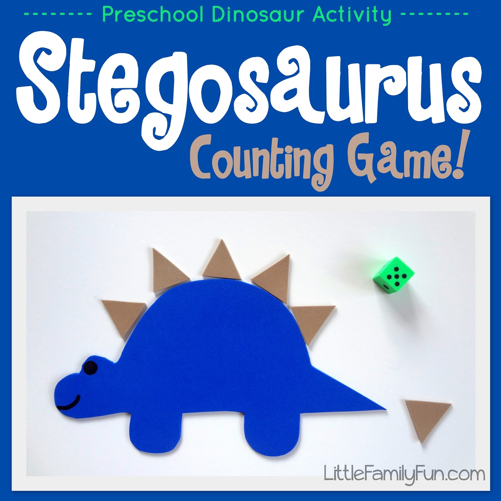 Little Family Fun Stegosaurus Counting Game!