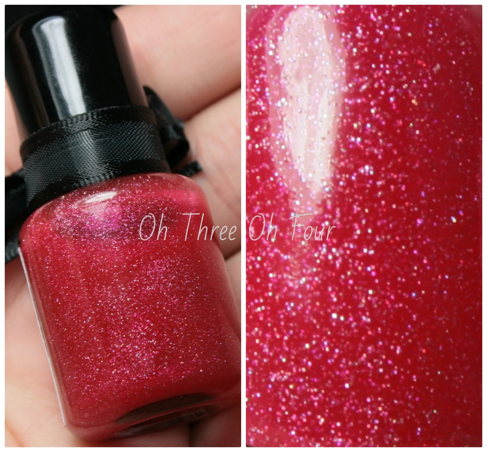 Oh Three Oh Four Lacquerhead Polish Blueberry YumYum, Cherry Bomb